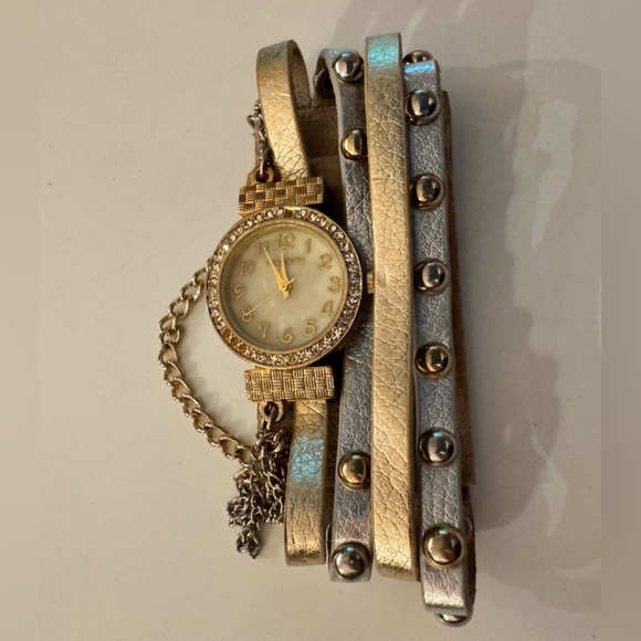 Accessories - Gold and Silver Women's Wrap bracelet Watch